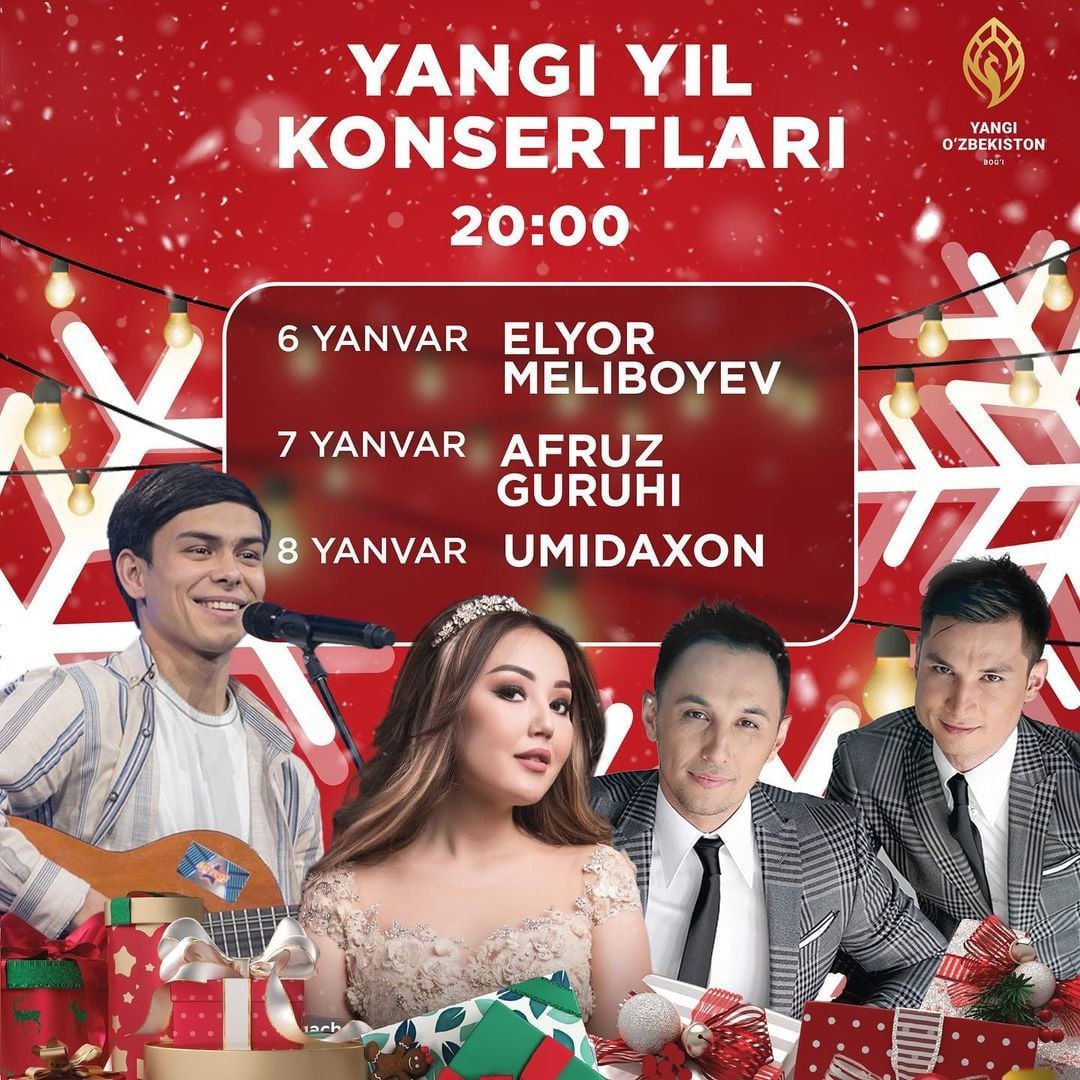  Özbekistan'daYeni yıl kutlamaları devam ediyor 🎄