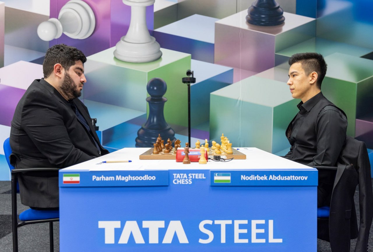 Tata Steel Chess-2023: Nodirbekdan g‘alaba, Javohirdan durang, Magnus esa mag‘lub