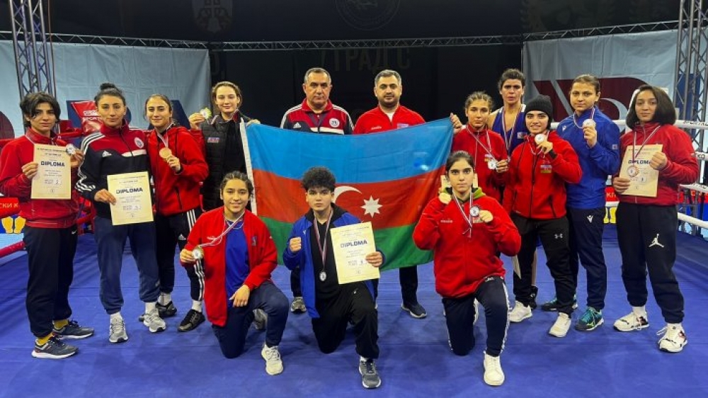 Azerbaijani female boxers bring home 11 medals from Serbia