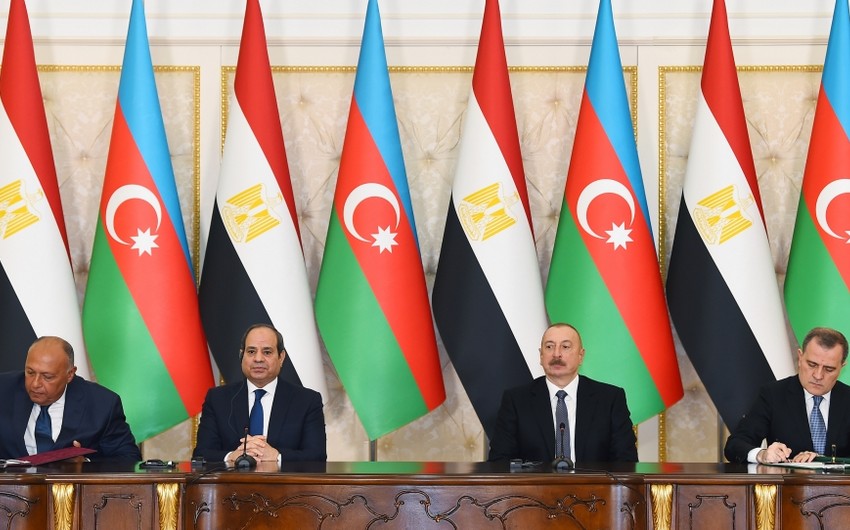 Azerbaijani-Egyptian documents signed