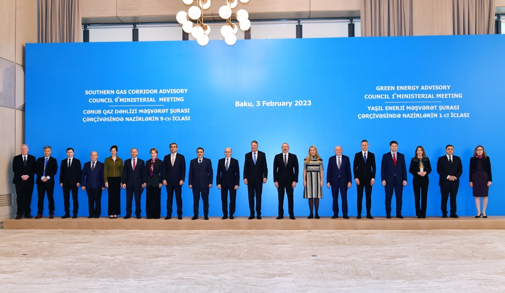 9th Southern Gas Corridor Advisory Council Ministerial Meeting and 1st Green Energy Advisory Council Ministerial Meeting are underway in Baku