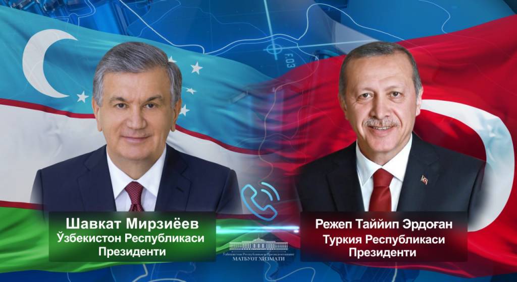 The president of Uzbekistan communicated with the president of Turkey by telephone