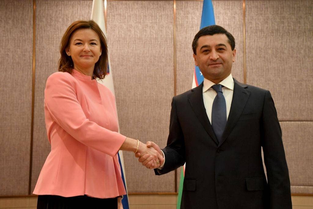 Sloveniya Bosh vaziri oʻrinbosari – tashqi ishlar vaziri Tanya Fayon bilan uchrashdi.