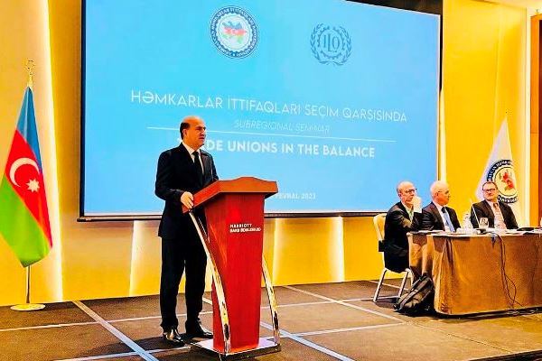 Delegation of the Federation of Independent Trade Unions of Tajikistan took part in the conference of trade unions of Azerbaijan