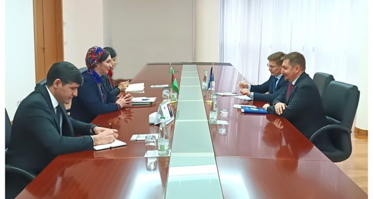 A meeting with the UN Resident Coordinator was held at the Ministry of Foreign Affairs of Turkmenistan
