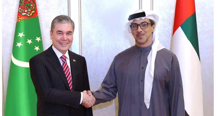 Gurbanguly Berdimuhamedov met with Sheikh Mansour bin Zayed Al Nahyan