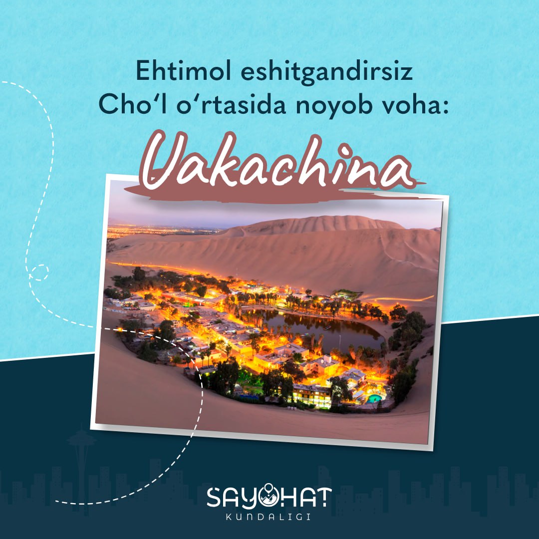 Siz hech qachon kimsasiz cho‘l o‘rtasida hayotga to‘la vohani ko‘rganmisiz? 🏜