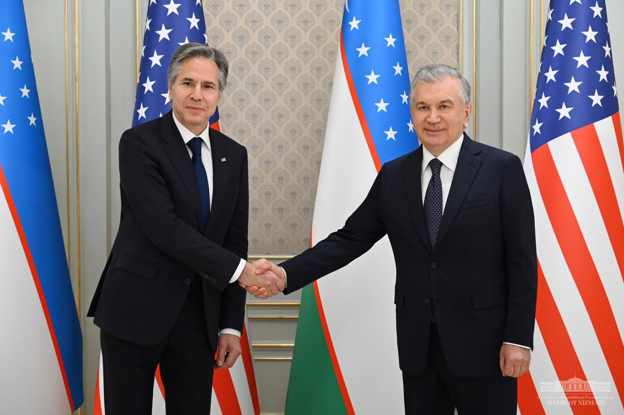 Shavkat Mirziyoyev received a delegation led by Blinken