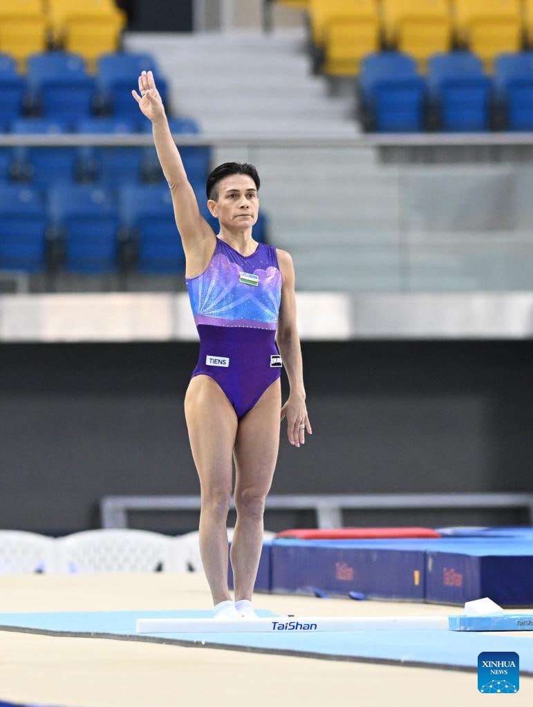 The restless 48-year-old Oksana Chusovitina is in the final!