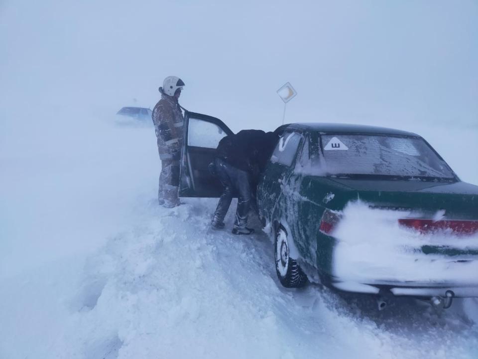 24 people were rescued from snow drifts in Kostanay region