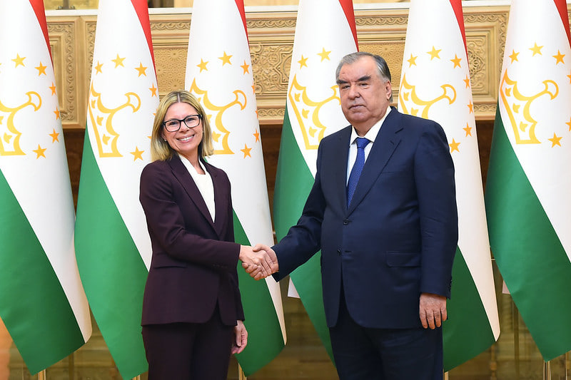 President Emomali Rahmon Receives Vice President of the World Bank for Europe and Central Asia Anna Bjerde