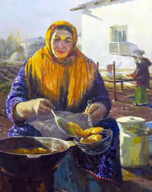The Exhibition Center of Ashgabat hosts an exposition of artists