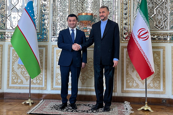 Uzbek, Iranian FMs hold talks