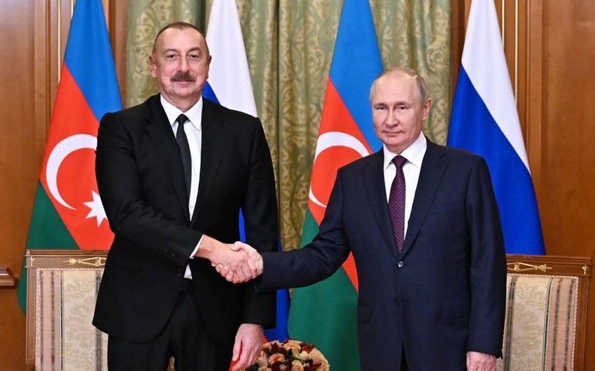 Azerbaijani and Russian presidents discuss measures to ensure security and stability in South Caucasus