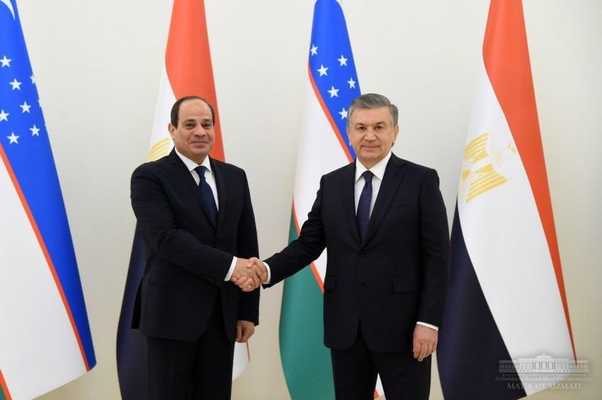 Shavkat Mirziyoyev held a dialogue with Abdulfattah al-Sisi