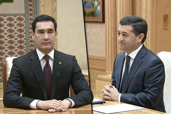 President of Turkmenistan S. Berdimuhamedov received Acting Minister of Foreign Affairs of Uzbekistan B.Saidov