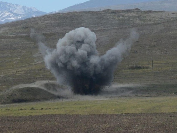 Azerbaijani Army serviceman hit by mine explosion