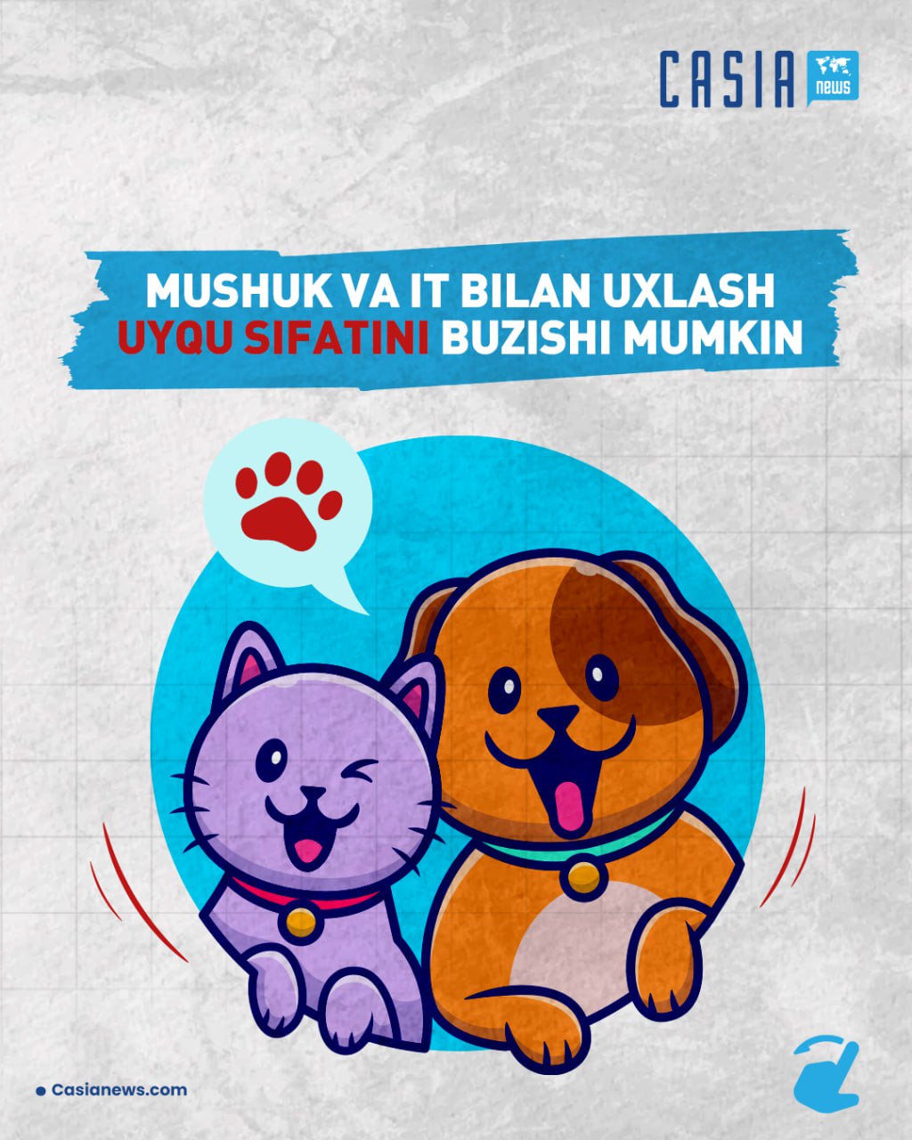 🥱Sleeping with cats and dogs can spoil the quality of sleep