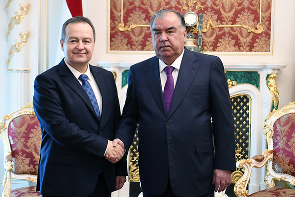 President of the Republic of Tajikistan Emomali Rahmon received First Deputy Prime Minister, Minister of Foreign Affairs of the Republic of Serbia Ivica Dacic