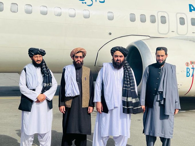 A delegation of Taliban leader Amir Khan Muttaqi also came to Samarkand