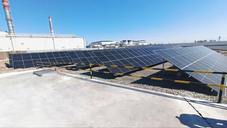 Solar panels are being installed at Takhiatosh IES