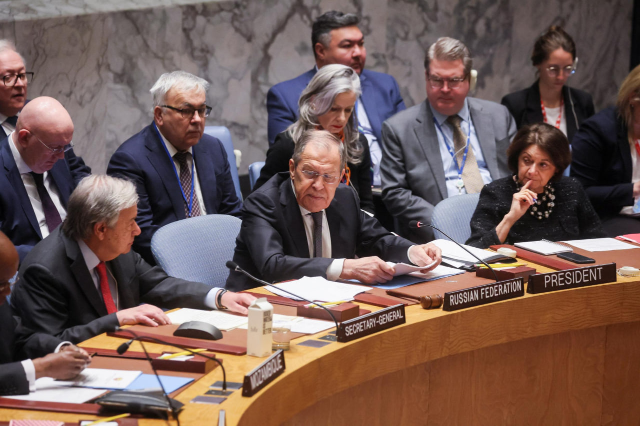 At a meeting of the UN Security Council with Lavrov's participation, Russia was criticized