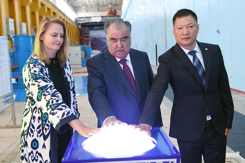 President Emomali Rahmon Attends Commissioning Ceremony of Hydraulic Unit No. 1 of Sarband HPP in Levakant