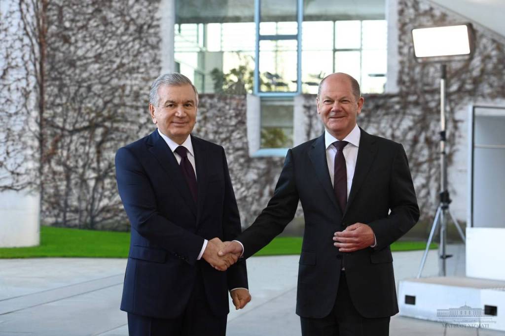 The President of Uzbekistan and the Federal Chancellor of Germany discuss the possibilities of enhancing multifaceted relations