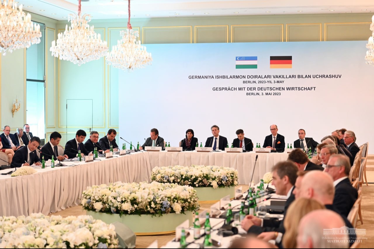 Shavkat Mirziyoyev met with leaders of leading German companies and financial institutions