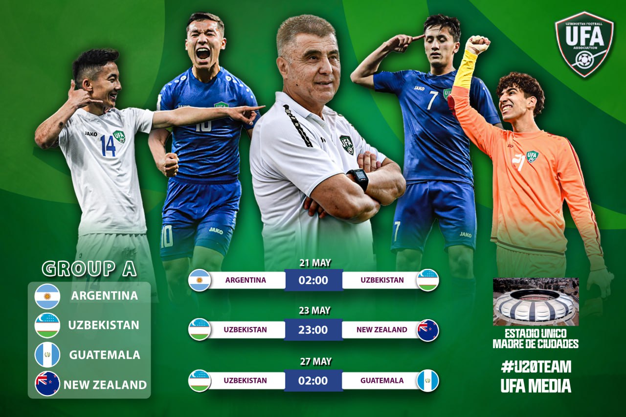📋 U-20 World Championship "A" group schedule