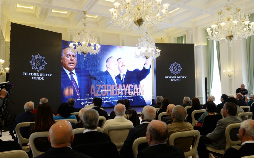 A film dedicated to the 100th anniversary of the great leader Heydar Aliyev was shown in Shusha