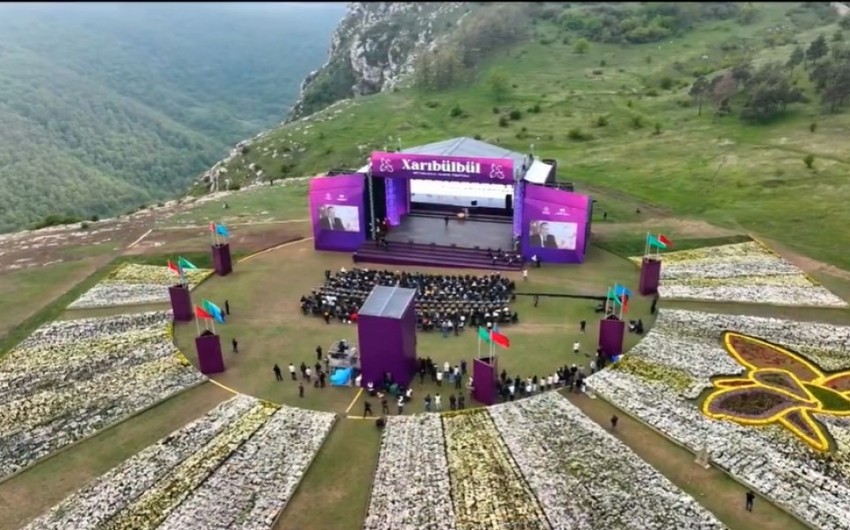 Mehriban Aliyeva shares footage from the Kharybulbul International Music Festival