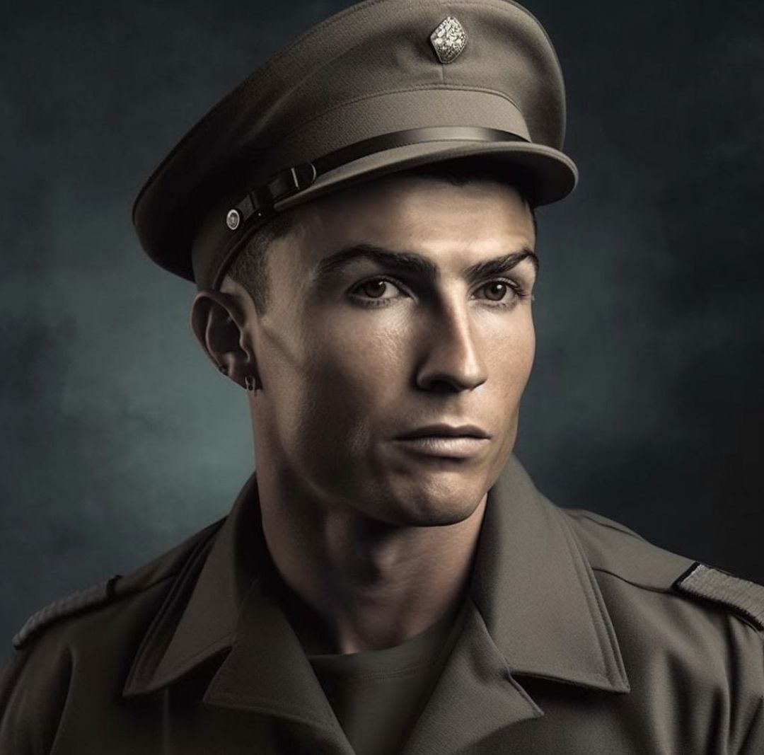 When football stars became military! 🫡👮‍♂️