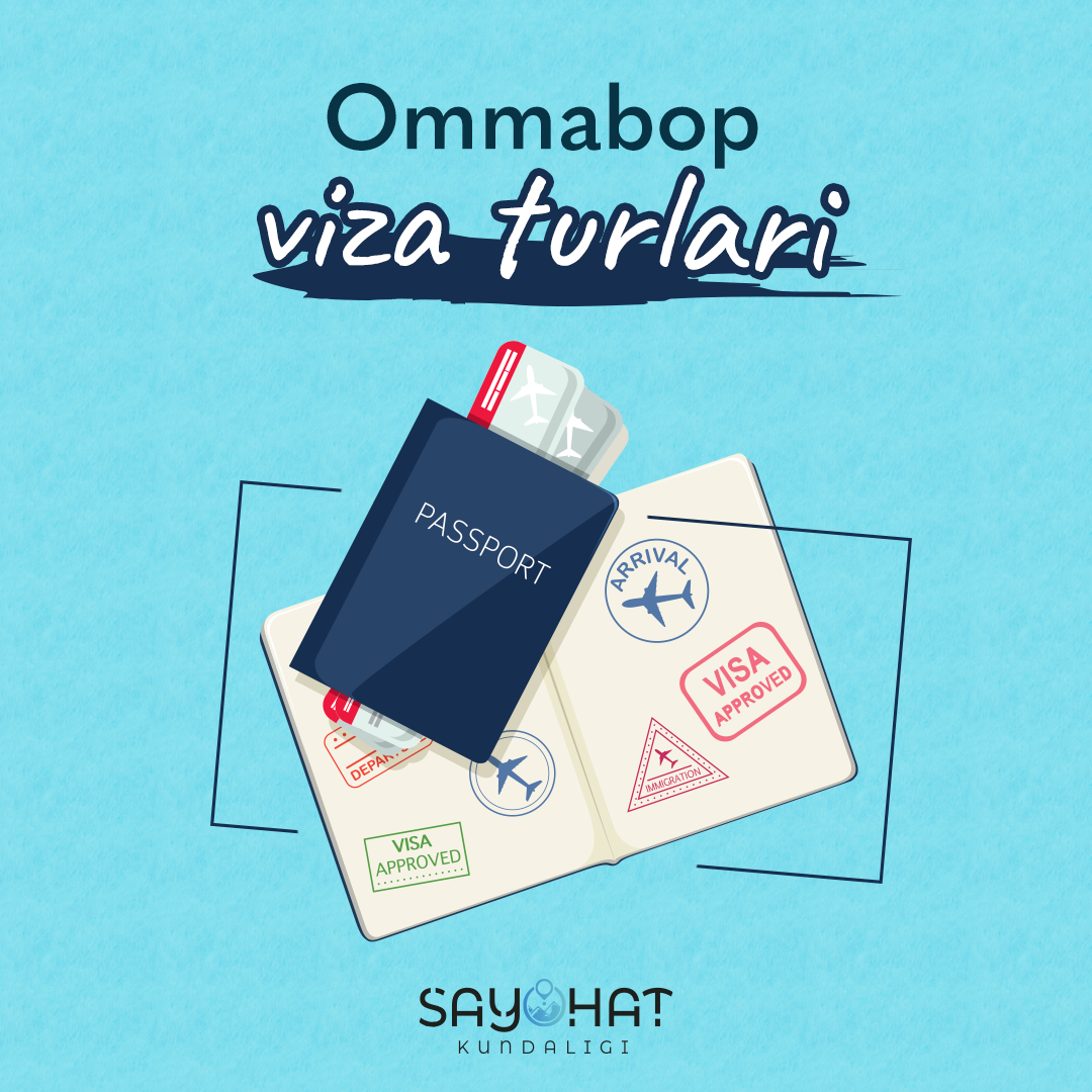 Ommabop viza turlarining tafsilotlarini bilasizmi?