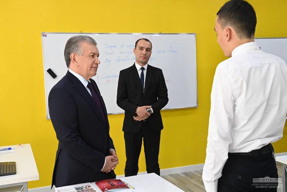 Shavkat Mirziyoyev inspected the conditions in the private school