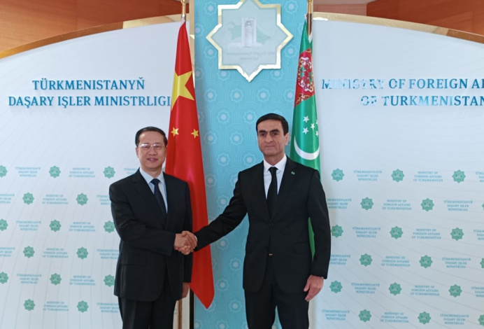 Talks were held at the Ministry of Foreign Affairs of Turkmenistan with the First Deputy Minister of Foreign Affairs of the People's Republic of China