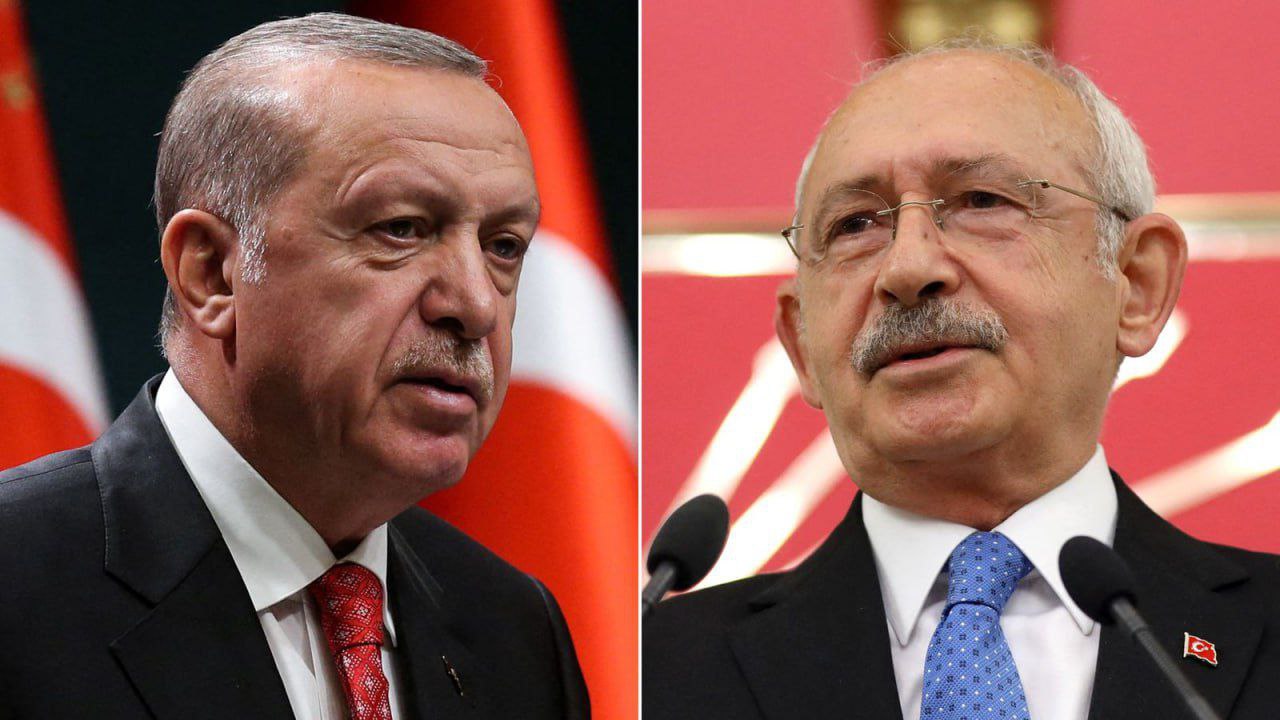 Election in Turkey. What result did Erdoğan and Sabredaroğlu show in the first stage?