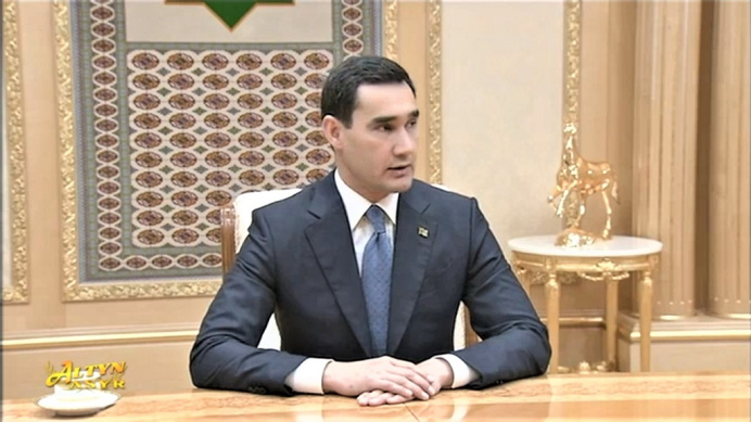 President Serdar Berdimuhamedov received heads of German companies