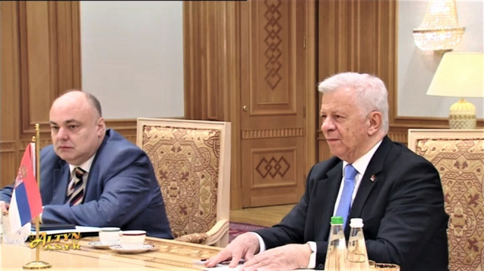Speaker of the Parliament of Turkmenistan received the credentials of the Serbian Ambassador