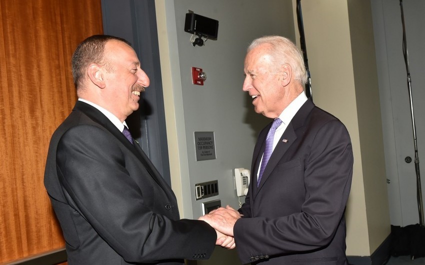 Joe Biden congratulated Ilham Aliyev