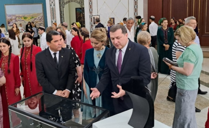 Exhibition of Georgian minankari opens in Ashxabat