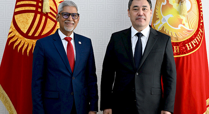 Sadr Japarov received UKKDF Secretary General Jagan Chapagein