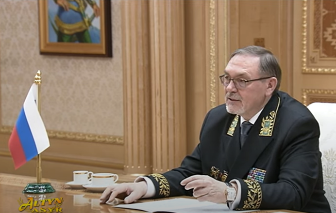The new Ambassador of Russia presented his credentials to the President of Turkmenistan