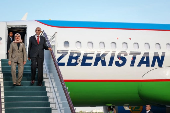 The President of Singapore flew from Tashkent on an Uzbekistan Airways flight
