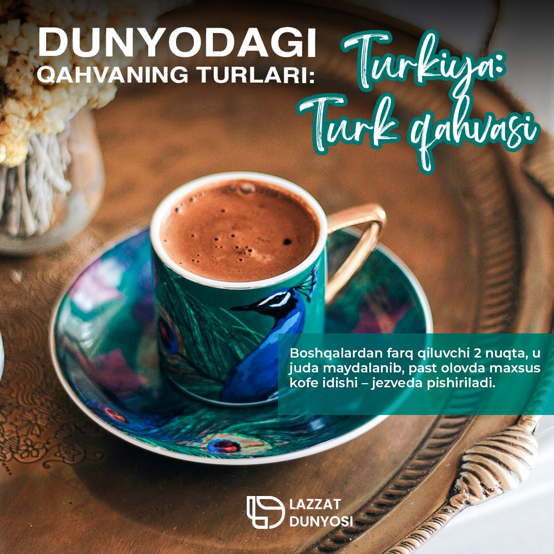 ☕️Sayohatga chiqqaningizda tatib ko‘rishingiz uchun yana bir qahva turi bilan tanishing😍