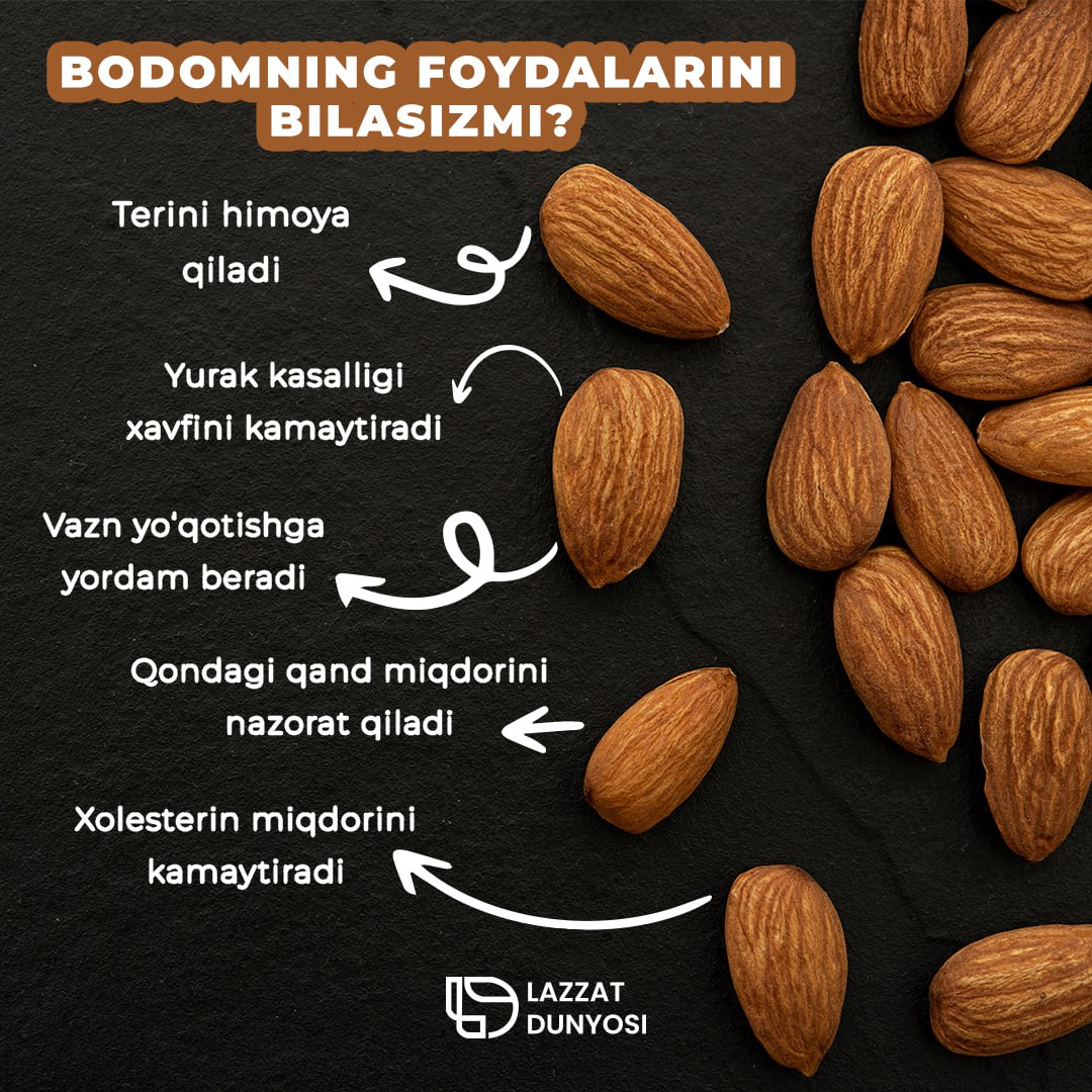 We have prepared this post for those who want to know about the benefits of almonds for the body.😍