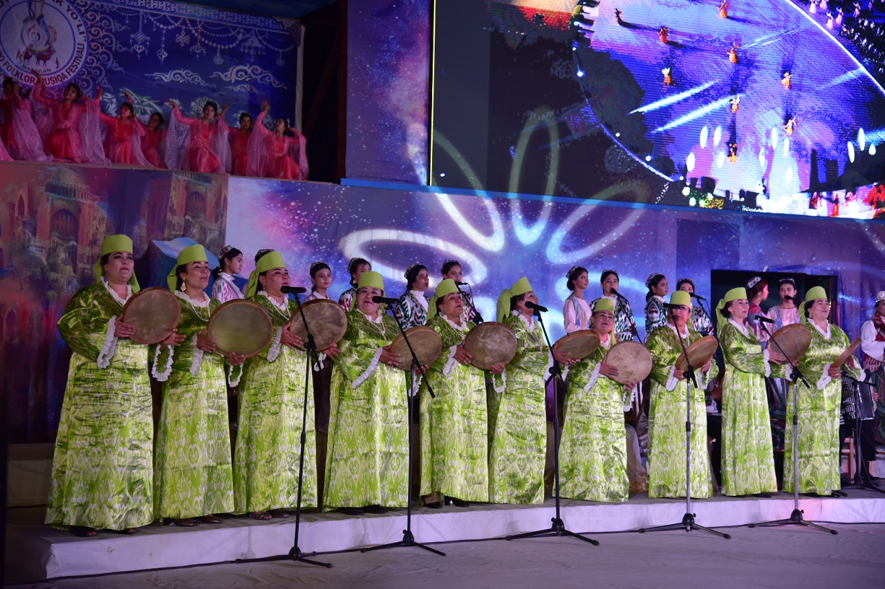 The "Great Silk Road" International Folklore Music Festival has started in Margilan