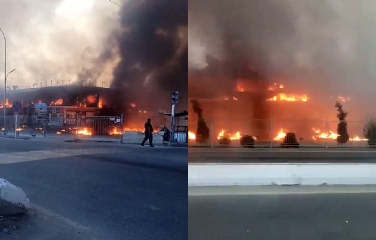 A fire broke out in a two-story department store in surkhandarya