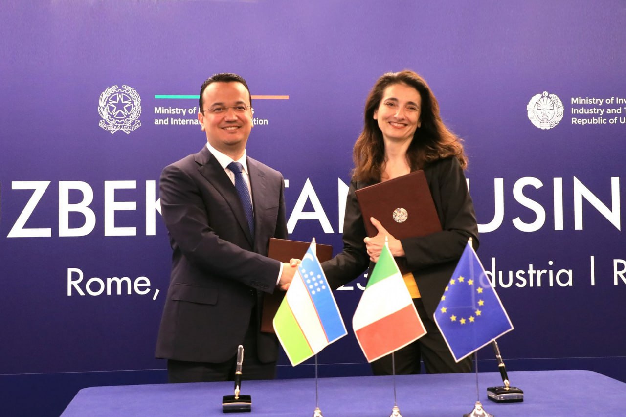 A number of agreements and trade agreements were signed between businessmen from Uzbekistan and Italy