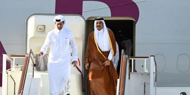 Emir of Qatar Sheikh Tamim ibn Hamad Oli Soni arrived in the Republic of Tajikistan on a state visit